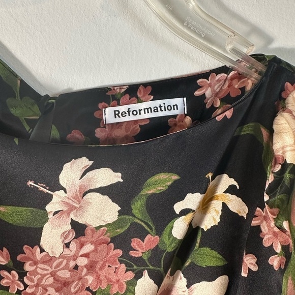 NWT Reformation Cassis Silk Dress - Picture 5 of 10